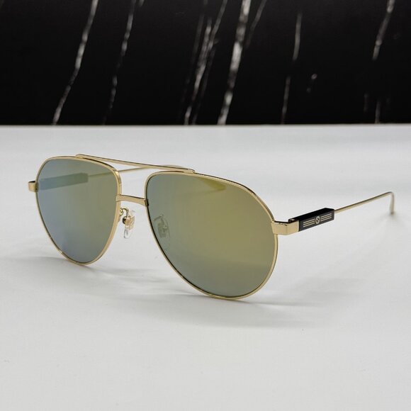 NEW GG1311S 002 AVIATOR UNISEX GOLD SUNGLASSES GUCCI - Picture 2 of 11